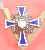 Miniatur zum Mutterkreuz in Bronze an Tragenadel - SELTEN