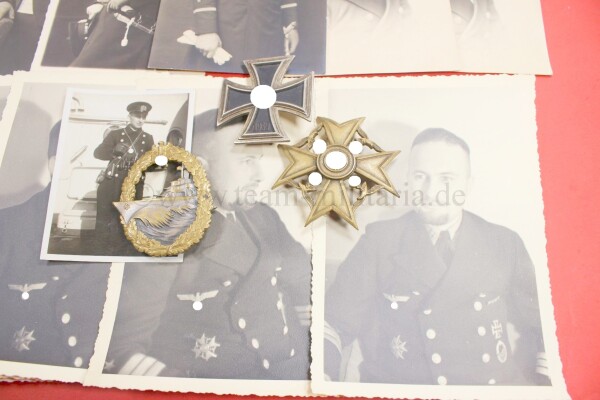Nachlass Kriegsmarine Zerstörer mit Fotos und Orden