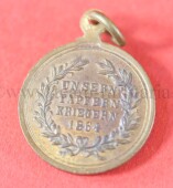 Miniatur Kriegs-Denkm&uuml;nze f&uuml;r K&auml;mpfer 1864