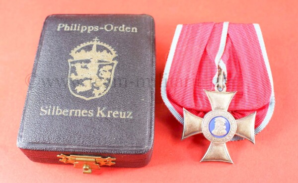 Verdienstorden Philipps des Großmütigen Silbernes Kreuz im Etui Hessen