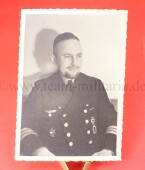 Kriegsmarine Foto Offizier mit Zerst&ouml;rer und...