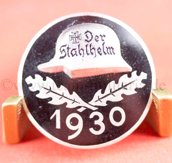 Stahlhelmbund - Diensteintrittsabzeichen 1930 - Silber 935