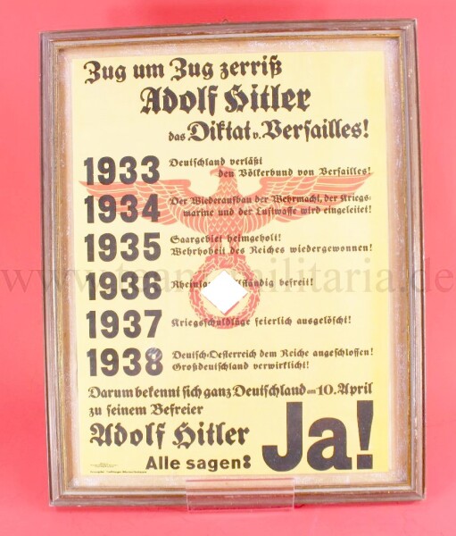 NS-Plakat (Gau München-Oberbayern, Apr 1938) - Alle sagen Ja!