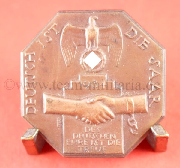 Abzeichen Deutsch ist die Saar Saarland 1934