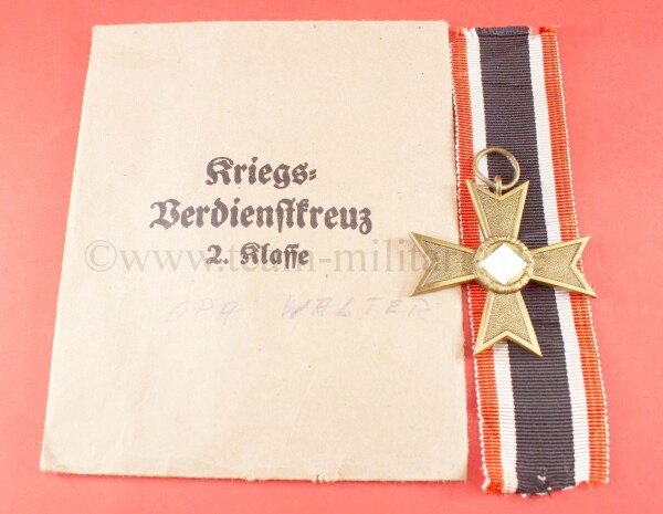 Kriegsverdienstkreuz 2.Klasse ohne Schwerter in Tüte