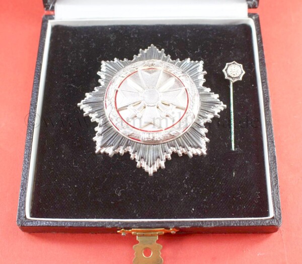 Deutsches Kreuz in Silber ´57iger Version im Etui + Miniatur