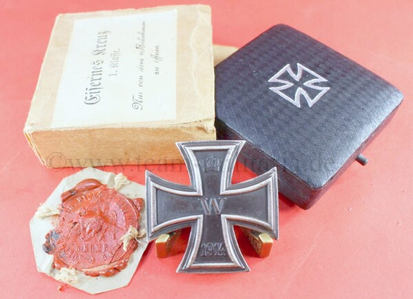 frühes Eisernes Kreuz 1.Klasse 1914 (800) im Etui mit...