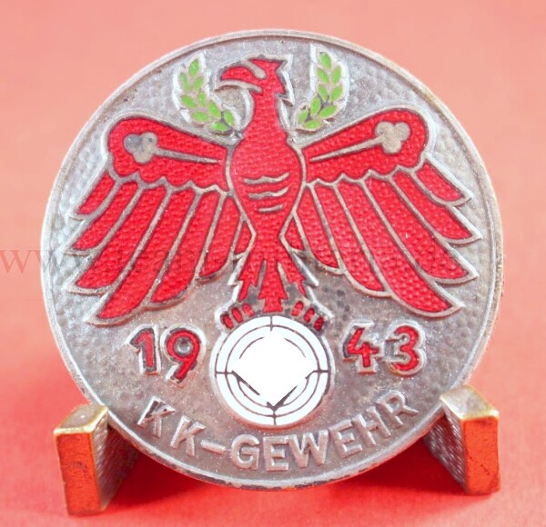 Gauleistungsabzeichen in Silber 1943 KK-Gewehr Tirol-Vorarlberg