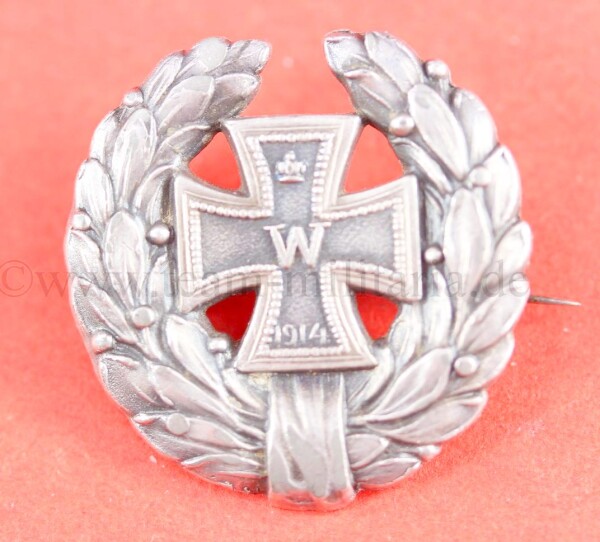 patriotische Brosche Eisernes Kreuz 1914 (Silber)