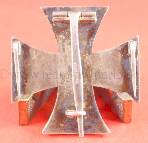 Eisernes Kreuz 1.Klasse 1914 Kürass Variante (Godet) - Doppelhaken- EXTREM SELTEN
