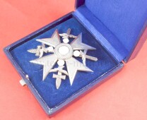 Spanienkreuz in Silber im blauen Etui (CEJ) - MINT CONDITION