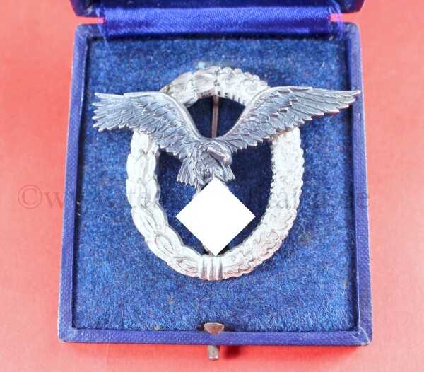 Flugzeugführerabzeichen der Luftwaffe (Deumer) im Etui - MINT CONDITION
