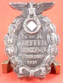 Treffabzeichen SA-Treffen Braunschweig 17./18 Oktober...