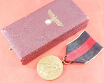 Sudetenland Medaille 1.Oktober 1938 im Etui - TOP SET