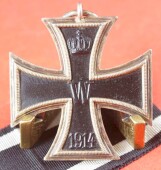 Eisernes Kreuz 2.Klasse 1914 am Band (800 CD) - TOP...