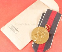 Medaille 1.Oktober Sudetenland in T&uuml;te (Deumer) -...