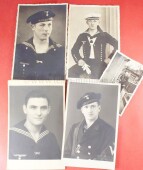5 x Foto Kriegsmarine Tellerm&uuml;tze Matrose Maat