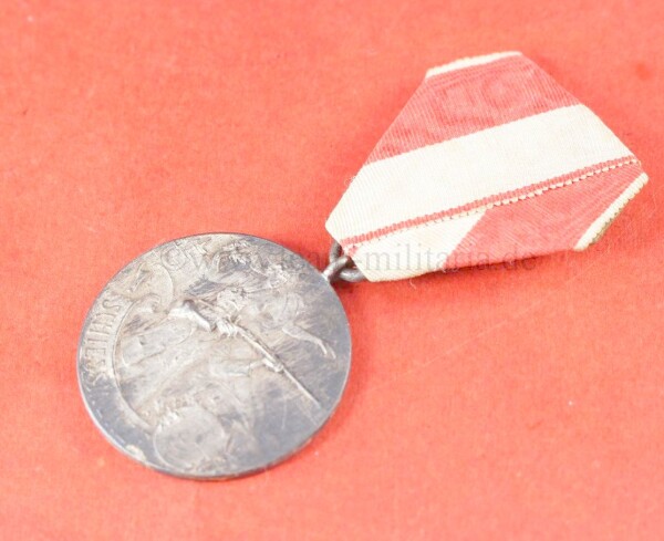 Medaille Bad Nauheim 1913 Schützenmedaille Silber 990 an Einzelspange - Schießmünze