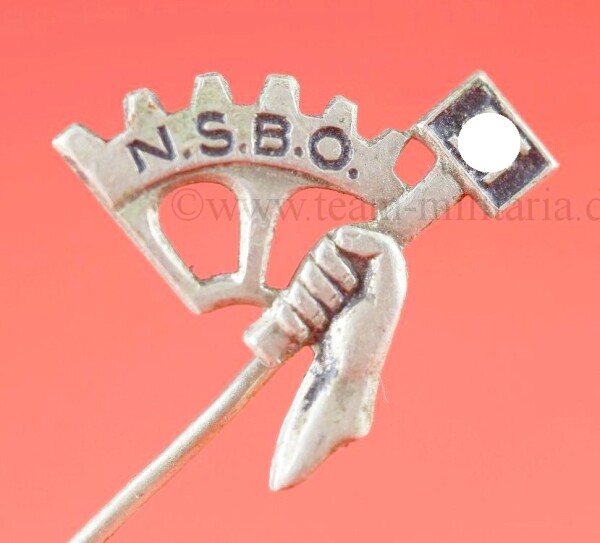 Mitgliedsnadel NSBO - Nationalsozialistische Betriebszellen-Organisation Mitgliedsabzeichen