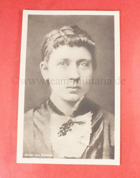 Postkarte - Mutter des Führers Klara Hitler (Hoffmann Postkarte)