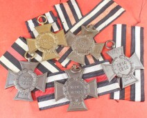 5 x Ehrenkreuz f&uuml;r Kriegsteilnehmer mit Band
