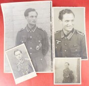 4 x Foto Wehrmacht Heer Infanteriesturmabzeichen