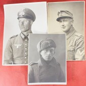 3 x Foto / Postkarte Wehrmacht Heer / Bergm&uuml;tze...