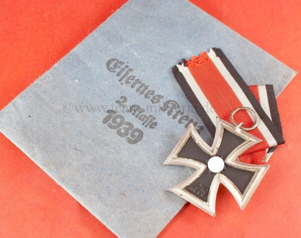 Eisernes Kreuz 2.Klasse 1939 mit Tüte (F. Keller) - MINT CONDITION