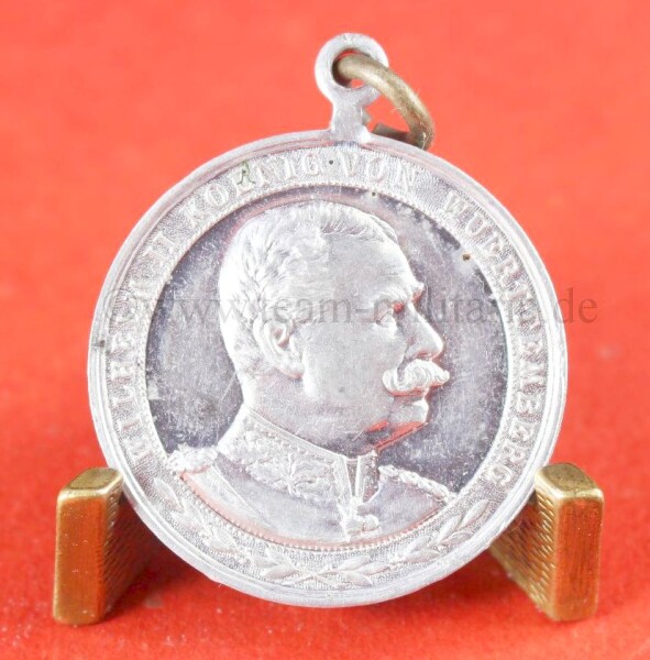 Medaille Wilhelm II Koenig von Wuerttemberg - Erinnerungsmedaille Manöver 1902