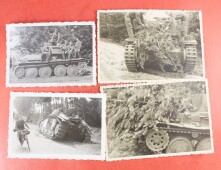4 x Fotos Technik Panzer russische / Tschechische Panzer