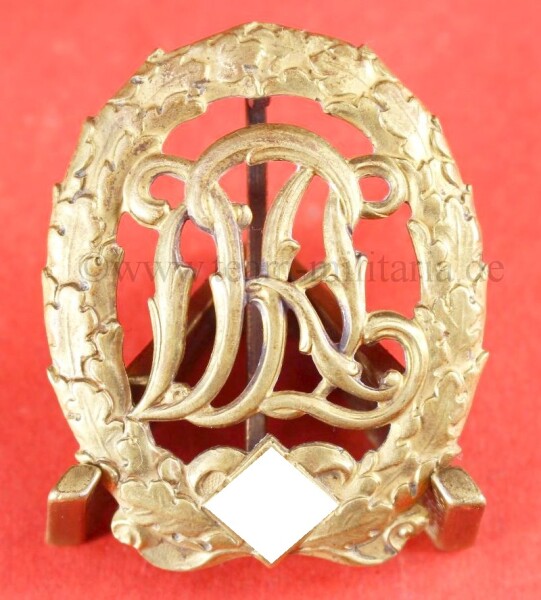 Deutsches Reichssportabzeichen DRL in Bronze mit Hakenkreuz (Müller) 2.Modell