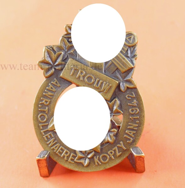 Abzeichen Tollenaere Kenteeken in Bronze 1942 -Waffen SS  "Legion Flandern" - EXTREM SELTEN