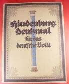 Buch - Hindenburg - Denkmal f&uuml;r das deutsche Volk