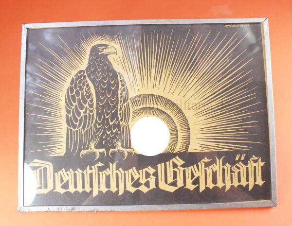 Propagandabild "Deutsches Geschäft" - Wandbild Kennzeichnungsbild