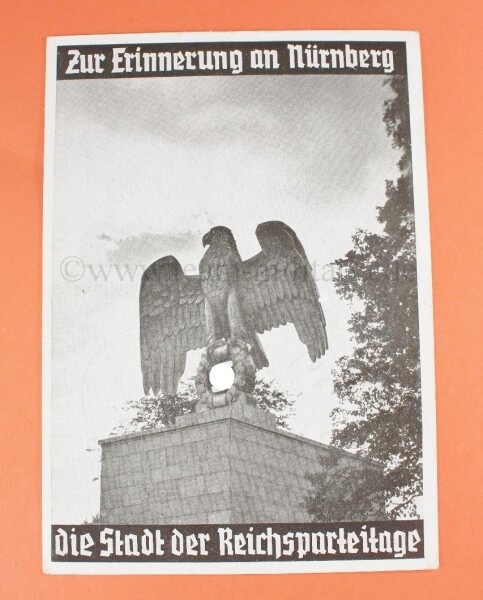 Propaganda-Postkarte "Zur Erinnerung an Nürnberg - die Stadt der Reichsparteitage"