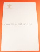 Blanko Briefpapier A. Hitler mit Reichsadler