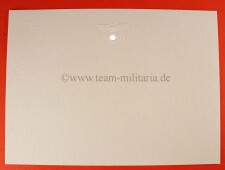 Briefkarte mit gepr&auml;gem Monogramm AH (Adolf Hitler)...