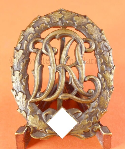 Deutsches Reichssportabzeichen DRL in Bronze mit Hakenkreuz (Lauer)