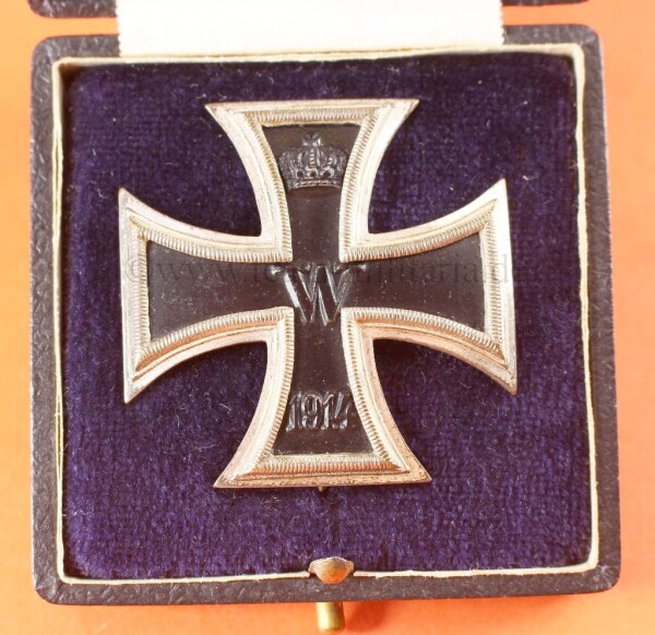 Eisernes Kreuz 1.Klasse 1914 im Etui ( Deumer) - TOP STÜCK