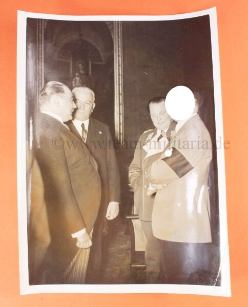 Pressefoto Die Geschehnisse des Jahres 1938. Stojadinovitsch in Deutschland mit Hitler, Göring und Neurath