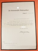 Brief mit OU des  w&uuml;ttembergischen...