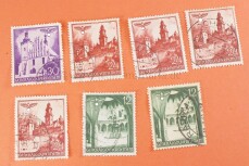 7 x Briefmarken III. Reich / Generalgouvernement