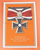 Postkarte - Ritterkreuz des Eisernen Kreuzes mit...