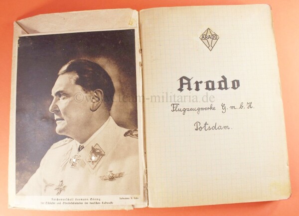 selbstangelegtes Buch "Unikat" Arado Flugzeugwerke G.m.b.H Potsdam