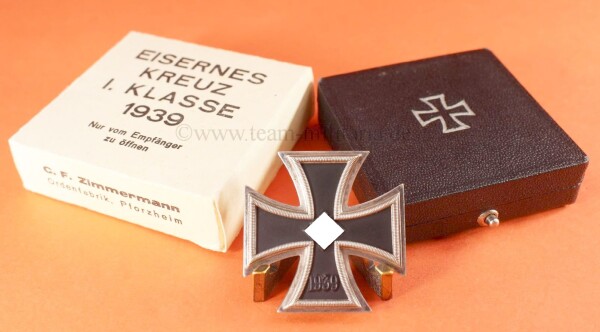 Eisernes Kreuz 1.Klasse 1939 (20)  im Etui mit Umkarton - MINT CONDITION