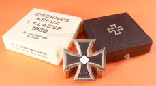 Eisernes Kreuz 1.Klasse 1939 (20)  im Etui mit Umkarton -...