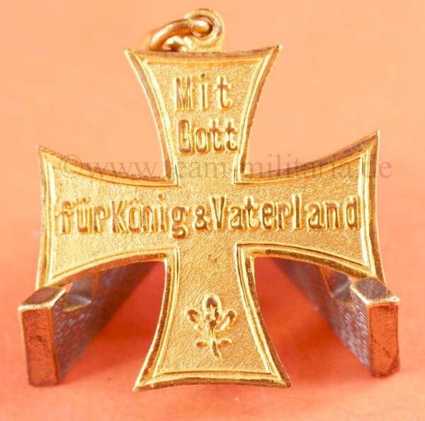 Kriegerverein Erinnerungskreuz 1867-1892 "Mit Gott für König & Vaterland"