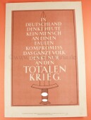 Poster / Wandbild / Wochenspruch NSDAP Propaganda Poster