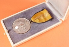 Deutsche Olympia-Medaille 1936 im Verleihungsetui - TOP SET