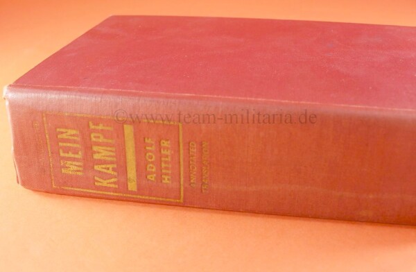 Adolf Hitler - Mein Kampf USA Annotated Translation 1940 New York - SEHR SELTEN